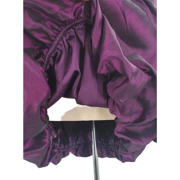 Jessica Simpson 6 Dress Strapless Tulip Pleated Layer Blouson Mini Dress Purple - Picture 6 of 10